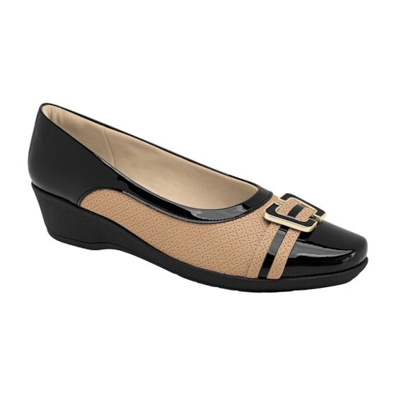 Imagem de Sapato Piccadilly 143212 Sapatilha Casual Anabela Fivela Feminino