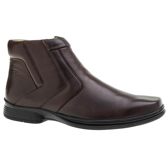 Sapato Rafarillo Couro Masculino Zíper Cano Medio 9904-00C