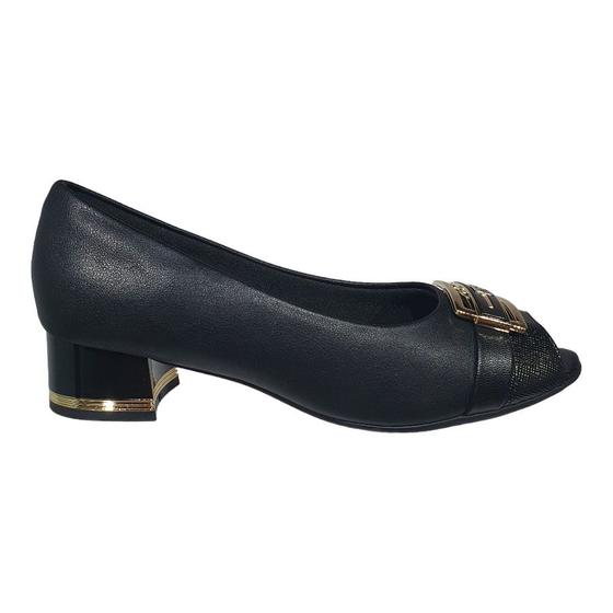 Imagem de Sapato Salto Médio Feminino Piccadilly 114149 Peep Toe