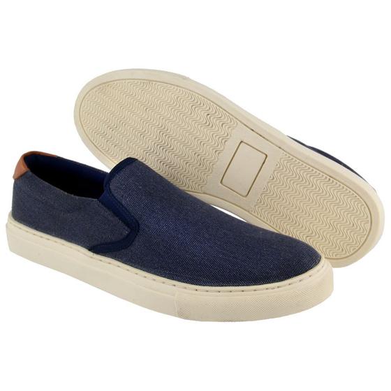 Imagem de Sapato Sapatilha Mocassim Yacht Masculino Slip On Tênis Jeans Confortável