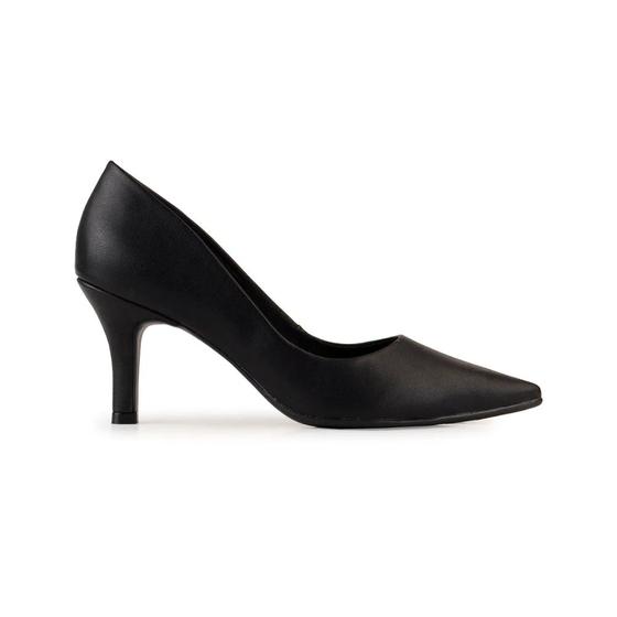 Imagem de Sapato Scarpin Bebecê Feminino Bico Salto Fino Confort Preto