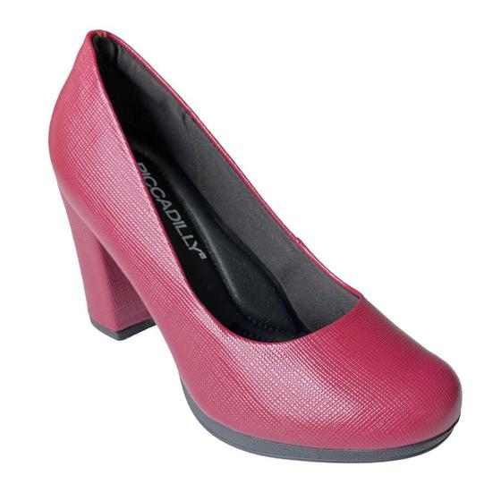 Imagem de Sapato Scarpin Fem Piccadilly Napa Lux Vermelho 130185-331