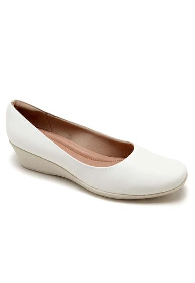 Imagem de Sapato Scarpin Feminino Piccadilly Anabela 143133 - Branco