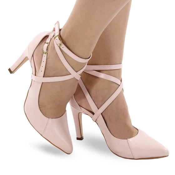Sapato Scarpin Re&Ton Bico Fino Palmilha Confort Feminino SC3 Menor preço em Sapato Scarpin Re&Ton Bico Fino Palmilha Confort Feminino SC3
