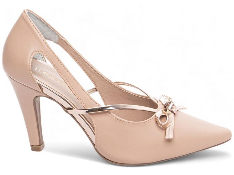 Salto Alto Sapato Rose Metalizado Sapato Scarpin Salto Alto Rosa