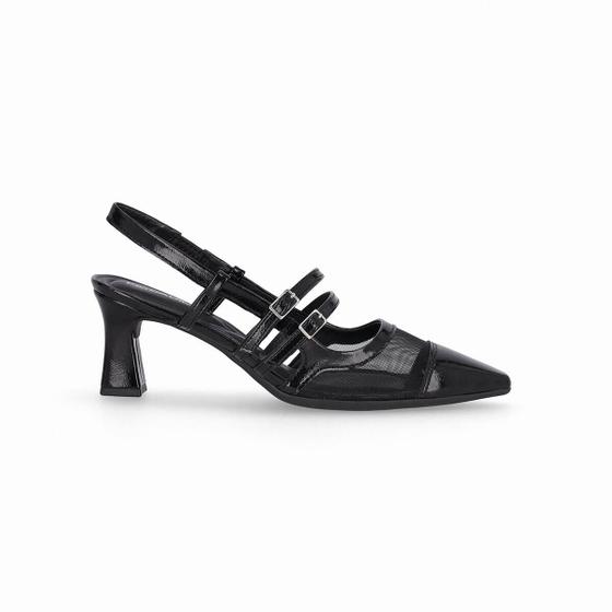 Imagem de Sapato Slingback Irene Salto Alto Preto