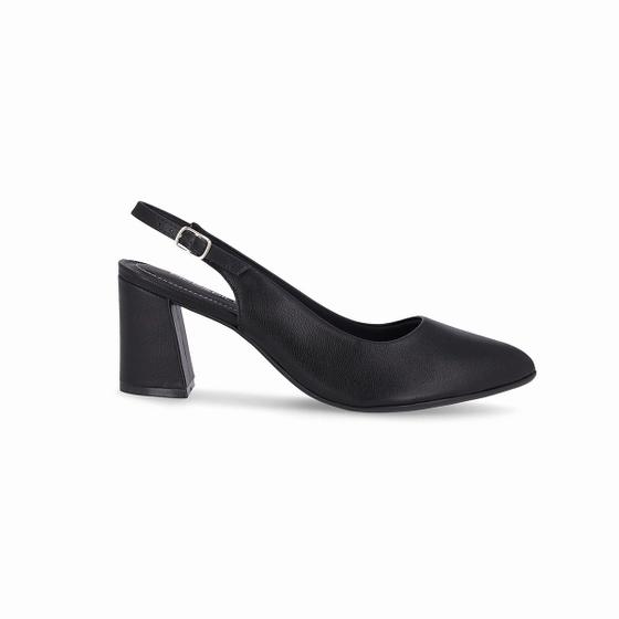 Imagem de Sapato Slingback Luiza Salto Alto Preto