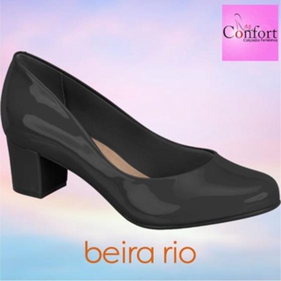 Imagem de Sapato social beira rio conforto verniz preto 4777.309 34