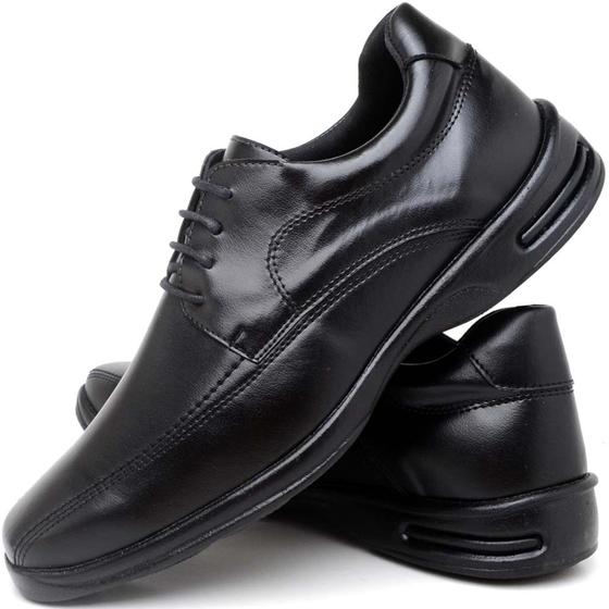 Imagem de Sapato social cadarço masculino confortável estilo- Store P.B SL101