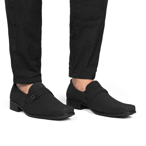 Imagem de Sapato Social Casual Masculino Bico Quadrado  Loafer Mocassim 1101