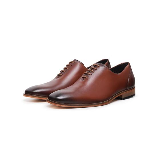 Imagem de sapato social de couro legitimo oxford bico fino masculino confortavel   37 ao 44