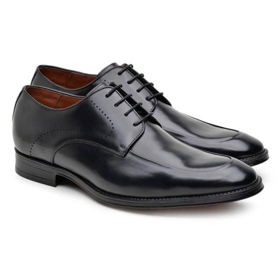 Imagem de Sapato Social Derby Jacometti Masculino Couro Liso Elegante