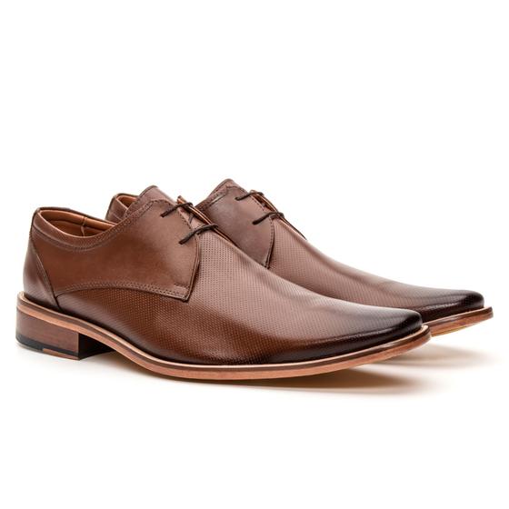 Imagem de Sapato Social Derby Masculino Premium Bigioni Sola De Couro - 653