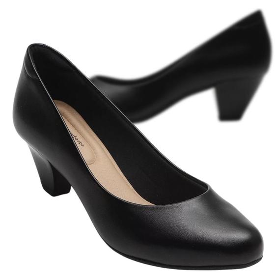 Sapato Social Feminino Modare Scarpin Salto Baixo Ultra Conforto e ...
