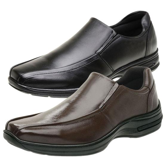 Imagem de Sapato Social Loafer Gmm Shoes Kit 2 pares Mocassim Masculino