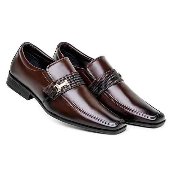 Imagem de Sapato Social Masculino Fivela Elástico Confortável