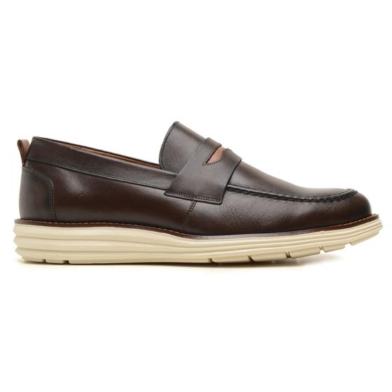 Imagem de Sapato Social Masculino Loafer Em Couro Elegante Design Clássico Confortável Fácil Calçar Macio