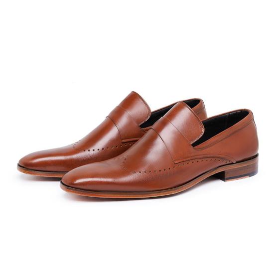 Imagem de Sapato Social Masculino Loafer Paulo Vieira - 130 - Caramelo