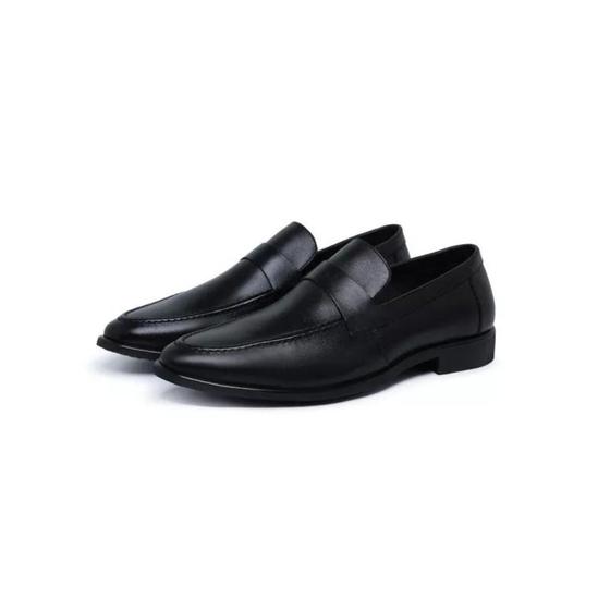 Imagem de Sapato social masculino mocassim casual de couro legitimo slip on confortavel 38 ao 45