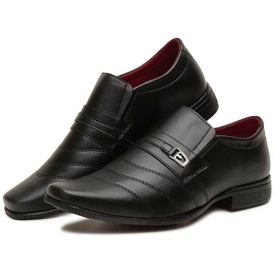 Imagem de Sapato Social masculino preto estilo italiano numeração 37 ao 44 ref 114