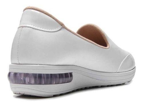 Tênis Feminino Sapato Branco Anabela Feminino Sapato Tênis Branco