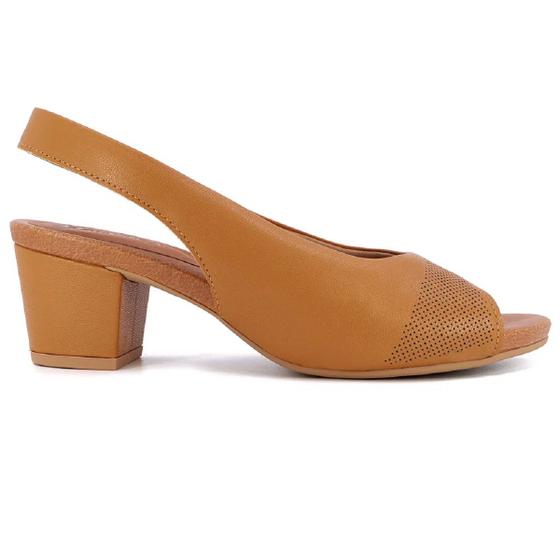 Imagem de Sapato Usaflex Slingback Salto Bloco - Conforto e Estilo