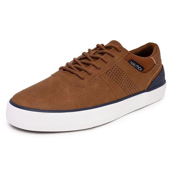 Imagem de Sapatos de barco Nautica Triston-Tan Navy para homens tamanho 9