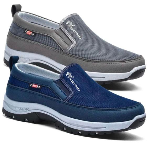 Sapatos De MeiaIdade E Idosos De Malha Respirável Confortável Para