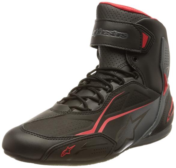 Imagem de Sapatos de Motocicleta Alpinestars Faster-3 Pretos - Tamanho 6