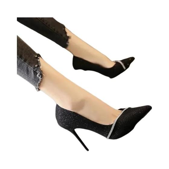 Vizzano Salto Fino Sapato Vizzano Peep Toe CamurÃ§a Sandalia - Main Image