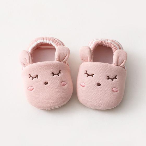 Imagem de Sapatos Infantil Bebê 0-24 Meses Berço Recém-Nascido Unissex Desenho Bichinhos Meias Antiderrapante