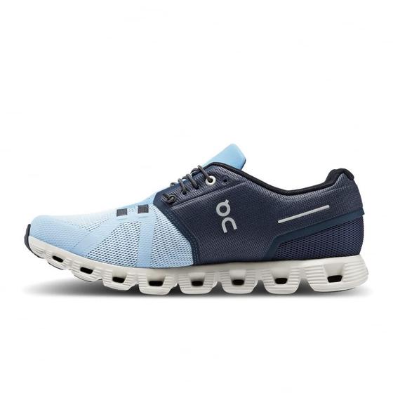 Imagem de Sapatos On Cloud 5 masculinos Midnight/Chambray Running, tamanho 12