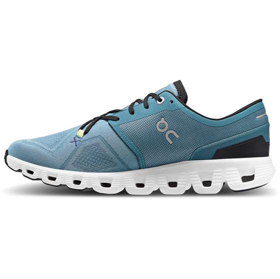 Imagem de Sapatos ON Cloud X 3 Masculino - Tamanho 10,5 - Estanho/Branco