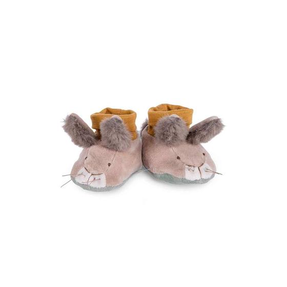 Imagem de Sapatos para Bebê em Tecido Coelhinho Trois Petits Lapins Moulin Roty