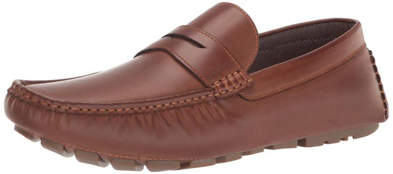 Imagem de Sapatos Tommy Hilfiger Amile Driver Masculinos Cognac Tamanho 10