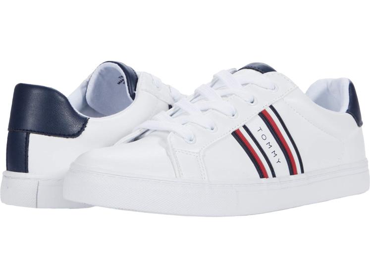 Imagem de Sapatos Tommy Hilfiger Lendon branco/azul marinho para homens tamanho 5M