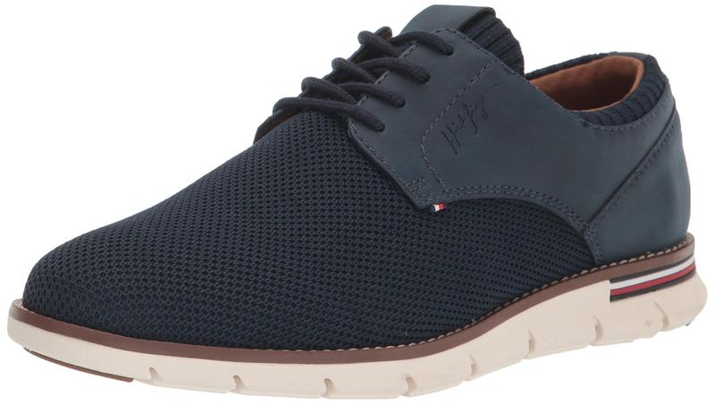 Imagem de Sapatos Tommy Hilfiger Winner Oxford Masculinos Azul-marinho Multicoloridos