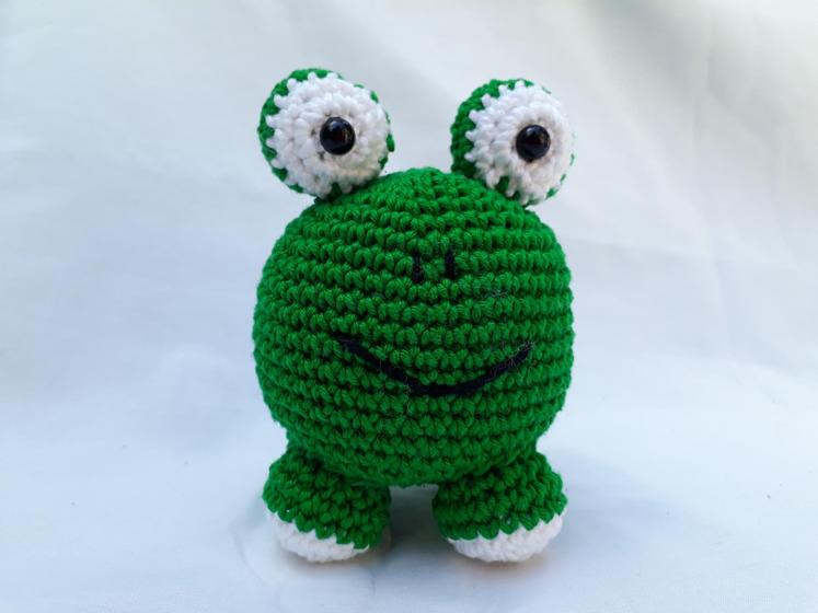 Imagem de Sapo Amigurumi Crochê - Bicho Bola 