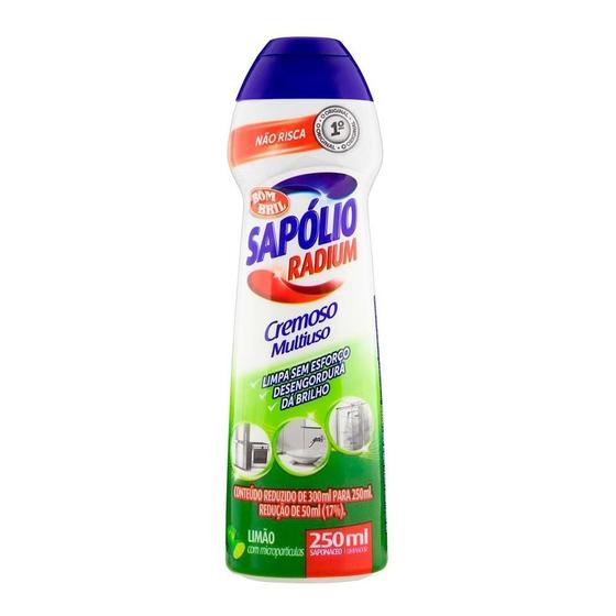 Imagem de Sapólio Radium Cremoso Limão 250ml Embalagem com 12 Unidades