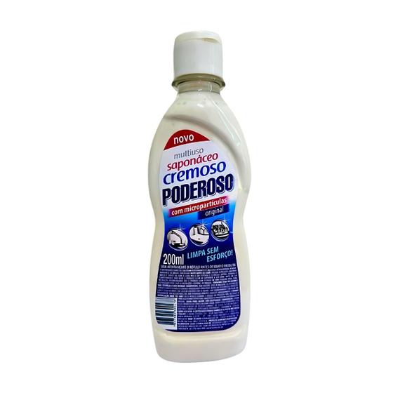 Imagem de Saponáceo Cremoso Poderoso remove manchas 200ml Fuzetto KIT COM 3