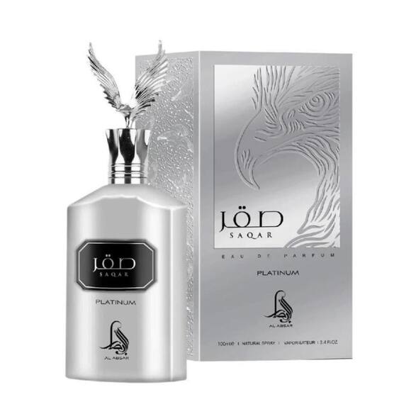 Saqar Platinum Perfume Masculino EDP 100ml -Perfumes Árabes Al Absar ...