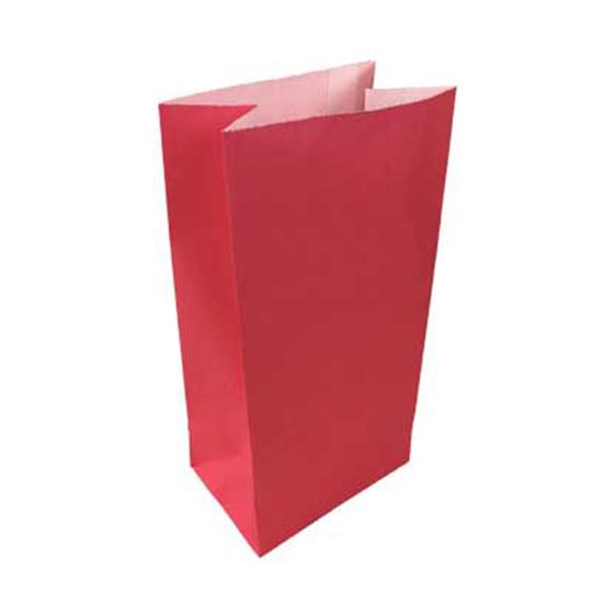 Imagem de Saquinho de Papel Kraft Vermelho - 9x18x6cm - 24 unidades - Rizzo