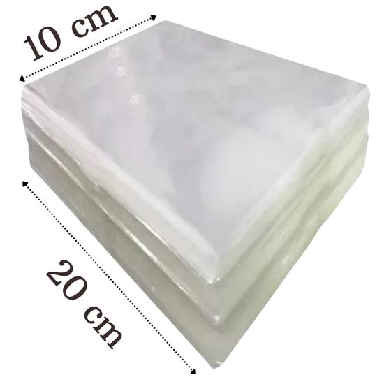 Imagem de Saquinho Saco Plástico Transparente PP 10x20 - 100 Unidades