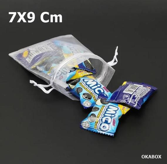 Saquinhos de organza Lembrancinha 7x9 c/ fita cetim 500 Pçs - OKABOX Imagem de Saquinhos de organza Lembrancinha 7x9 c/ fita cetim 500 Pçs