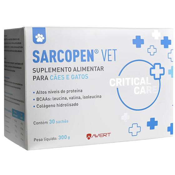 Imagem de Sarcopen Vet Suplemento Alimentar Para Cães E Gatos 15 Saches