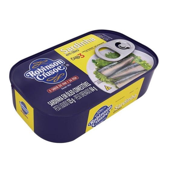 Sardinha Robinson Crusoe Em Óleo Comestível 125g - Embalagem com 50 ...