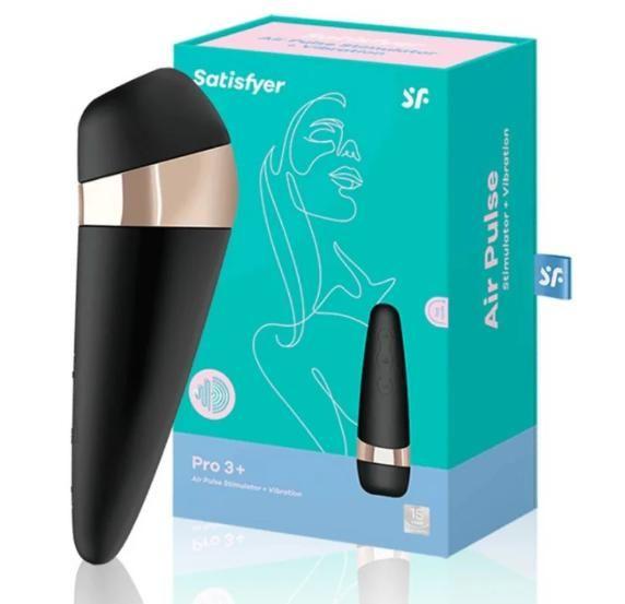 Imagem de Satisfyer Pro 3+ Vibrador Estimulante do Clitóris com Pulso de Ar - Tecnologia de Sucção - Recarregável - Original e Lacrado