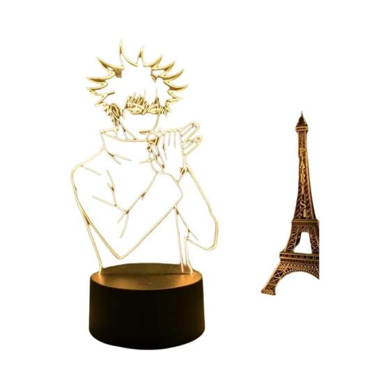 Imagem de Satoru Gojo Jujutsu Kaisen Anime LED Night Light Presente De Aniversário Nightlight Lamp