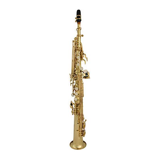 Imagem de Sax Soprano Sib Laqueado com Case em ABS 7136