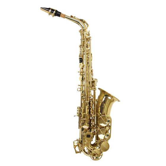 Imagem de Saxofone Alto AS 200 Laqueado Dourado com Case New York